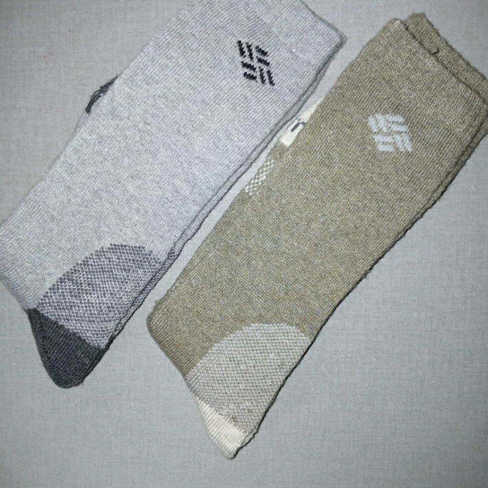 Columbia Men's Crew Socks (2 pair) NWOT SIZE 9-13